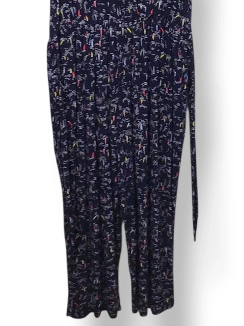 Bobeau Women’s Plus Sleeveless Wrap Front Jumpsuit, Blue Nautica, size 2X